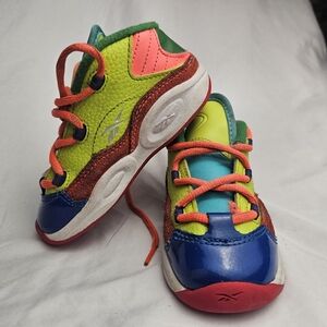Reebook Multicolor Basketball  Shoes Sneakers Size 8 Toddler